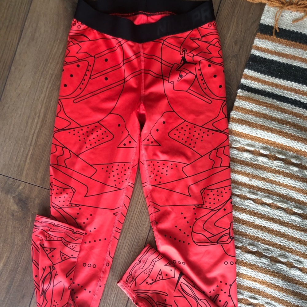 Nike Red Graphic Track Pants